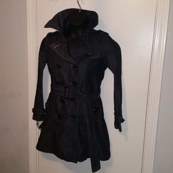 GAP 1969 Limited Edition  Oiled Denim Trench Coat! - Picture 1 of 6